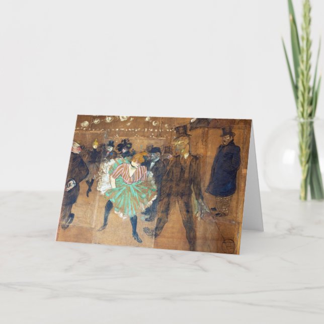 Henri de Toulouse-Lautrec - Dance at the Rouge Card (Front)