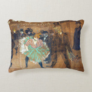 Henri de Toulouse-Lautrec - Dance at the Rouge Decorative Cushion