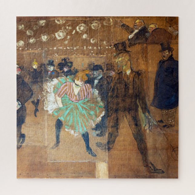 Henri de Toulouse-Lautrec - Dance at the Rouge Jigsaw Puzzle (Vertical)