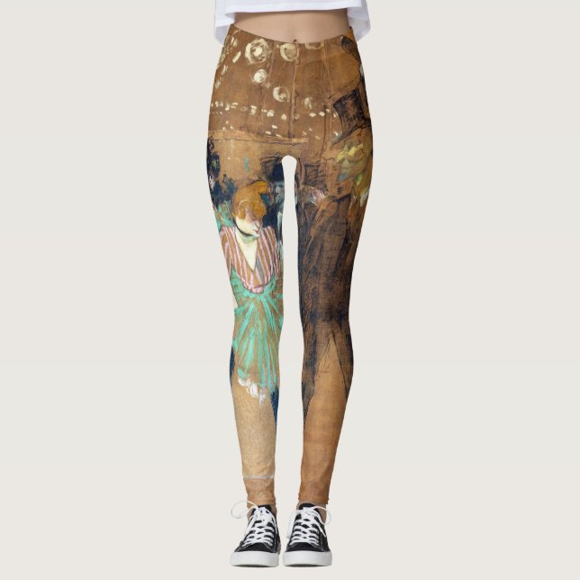 Henri de Toulouse-Lautrec - Dance at the Rouge Leggings (Front)