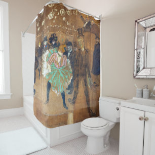 Henri de Toulouse-Lautrec - Dance at the Rouge Shower Curtain