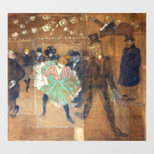 Henri de Toulouse-Lautrec - Dance at the Rouge Window Cling