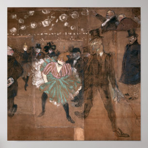 Henri de Toulouse-Lautrec   Dancing at the Rouge Poster