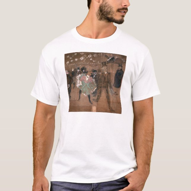 Henri de Toulouse-Lautrec | Dancing at the Rouge T-Shirt (Front)