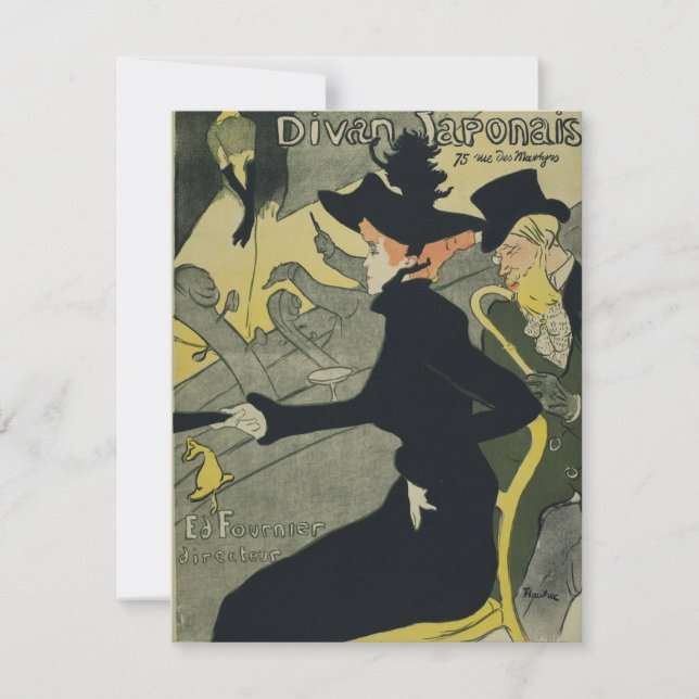 Henri De Toulouse Lautrec - Divan Japonais Thank You Card (Front)