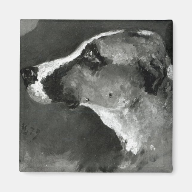 Henri de Toulouse-Lautrec | Head of a Dog with Sho Magnet (Front)