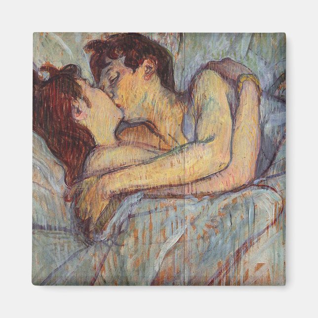 Henri De Toulouse Lautrec - In Bed The Kiss Magnet (Front)