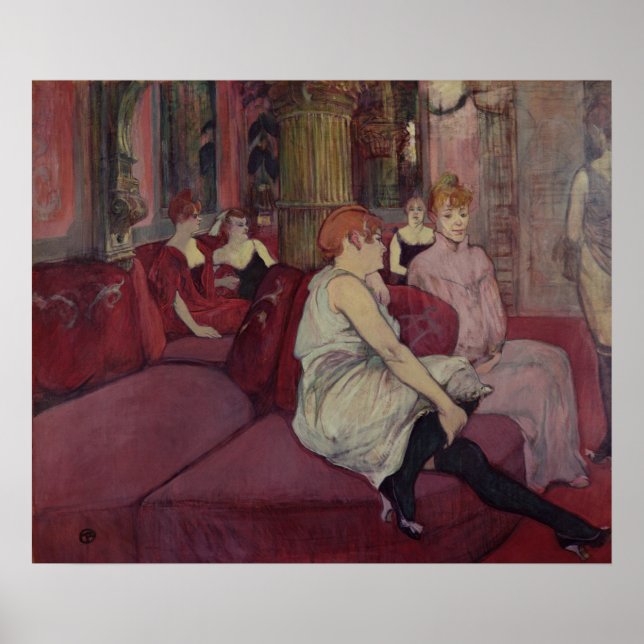 Henri de Toulouse-Lautrec | In the Salon at the Ru Poster (Front)