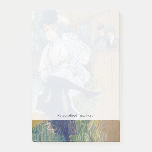 Henri de Toulouse-Lautrec | Jane Avril  Dancing, c Post-it Notes (Front)