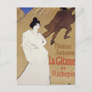 Henri de Toulouse-Lautrec- La Gitane The Gypsy Postcard