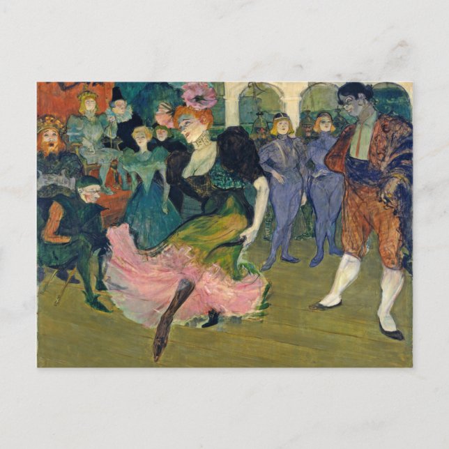 Henri de Toulouse-Lautrec | Map: Magellan's Voyage Postcard (Front)