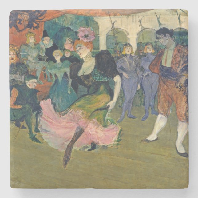 Henri de Toulouse-Lautrec | Map: Magellan's Voyage Stone Coaster (Front)