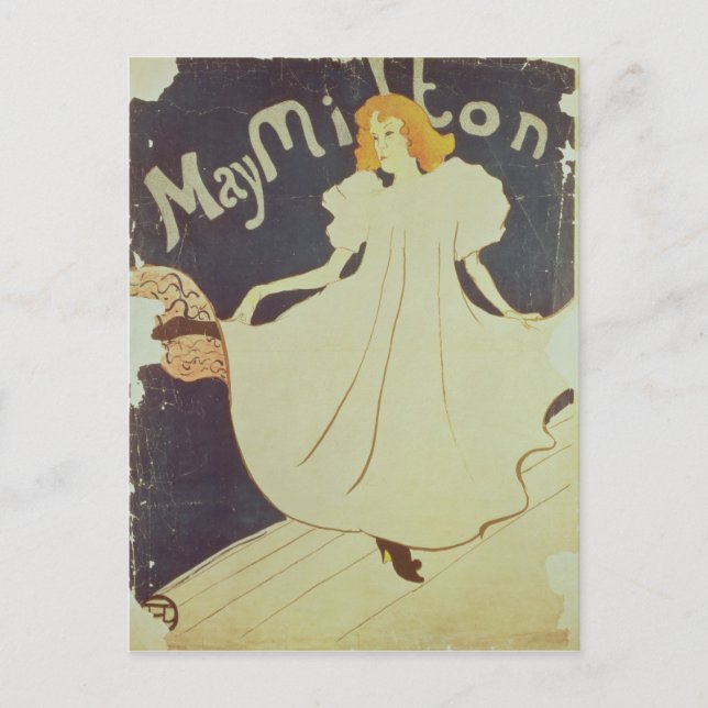 Henri de Toulouse-Lautrec | May Milton, France Postcard (Front)