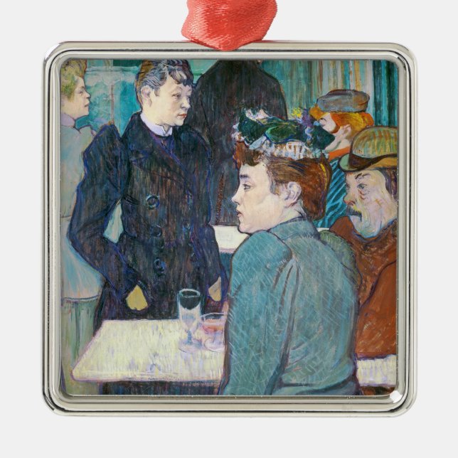 Henri de Toulouse-Lautrec | Moulin de la Galette Metal Tree Decoration (Front)
