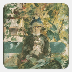 Henri de Toulouse-Lautrec Portrait of Adele Tapi Square Sticker