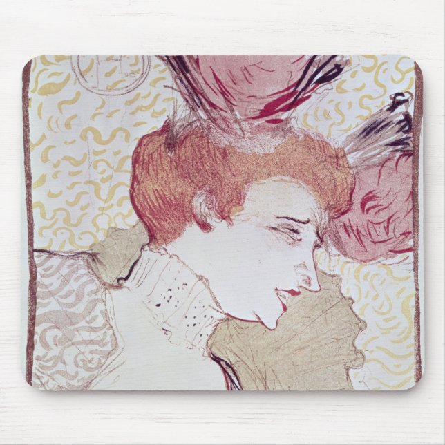 Henri de Toulouse-Lautrec | Portrait of Marcelle L Mouse Mat (Front)