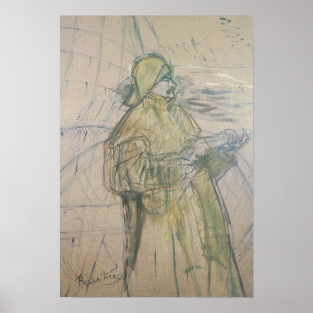 Henri de Toulouse-Lautrec | Portrait of Maurice Jo Poster (Front)
