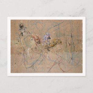 Henri de Toulouse-Lautrec Sketch for 'At the Mas Postcard