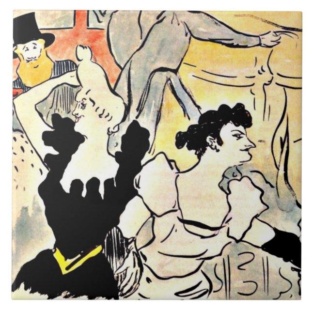 Henri de Toulouse-Lautrec, The Ball Tile (Front)