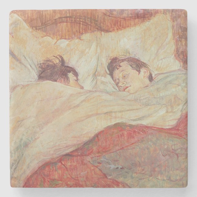 Henri de Toulouse-Lautrec | The Bed, c.1892-95 Stone Coaster (Front)