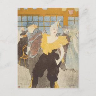 Henri de Toulouse-Lautrec   The Clownesse in the R Postcard