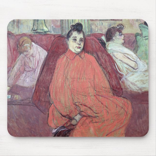 Henri de Toulouse-Lautrec | The Divan, 1893 Mouse Mat (Front)