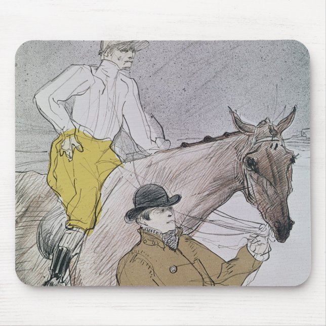 Henri de Toulouse-Lautrec | The jockey led to the  Mouse Mat (Front)