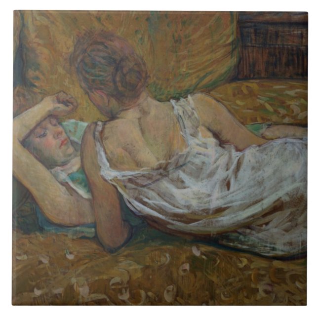 Henri de Toulouse-Lautrec | Two friends (pastel) Tile (Front)