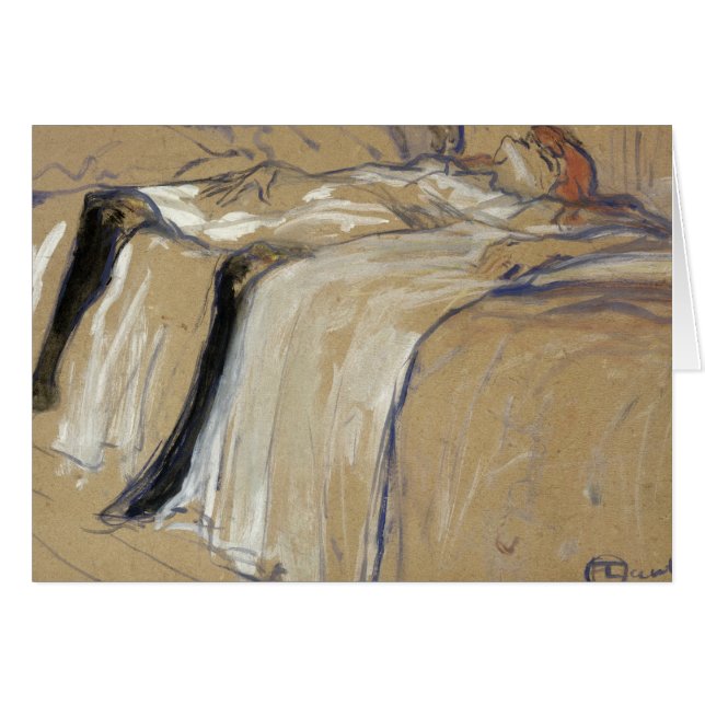 Henri de Toulouse-Lautrec | Woman lying on her Bac (Front Horizontal)