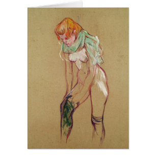 Henri de Toulouse-Lautrec   Woman Pulling Up her S