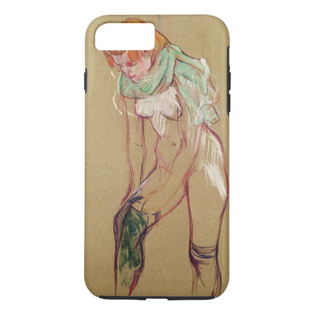 Henri de Toulouse-Lautrec | Woman Pulling Up her S Case-Mate iPhone Case (Back)