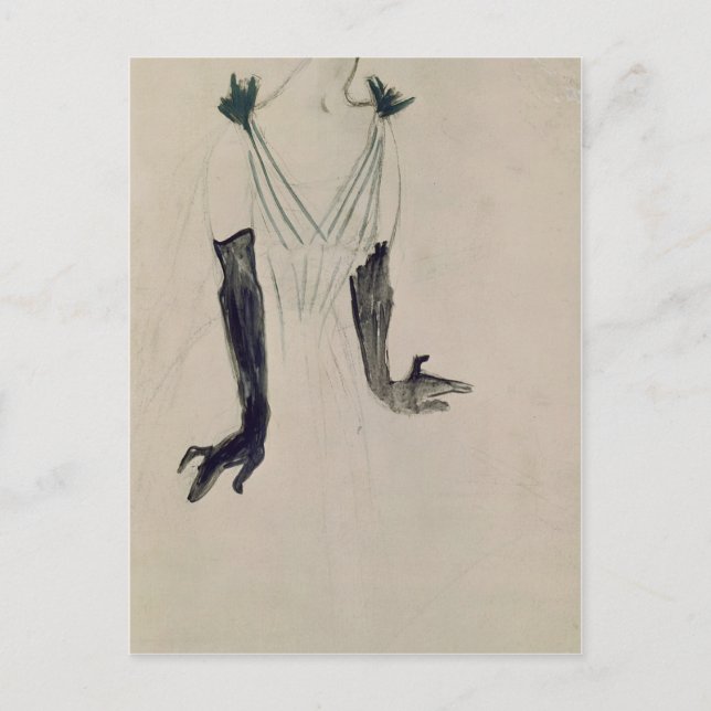 Henri de Toulouse-Lautrec | Yvette Guilbert, 1894 Postcard (Front)