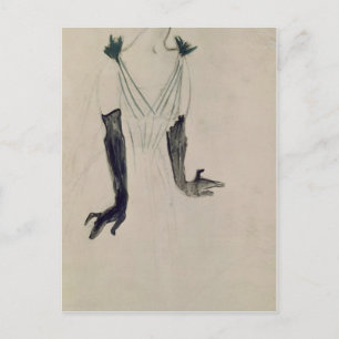 Henri de Toulouse-Lautrec   Yvette Guilbert, 1894 Postcard