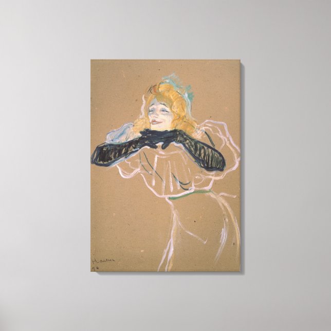 Henri de Toulouse-Lautrec | Yvette Guilbert  singi Canvas Print (Front)