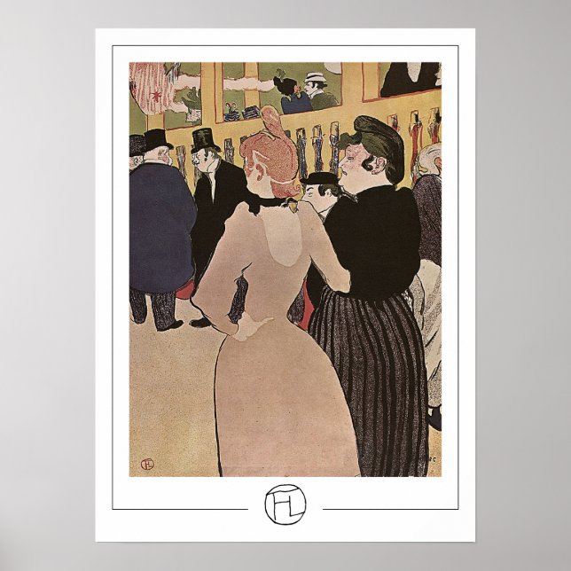 Henri de Toulouse-Lautrec Zedign Art Poster #91 (Front)