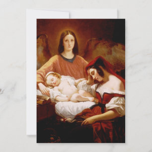 Henri Decaisne: The Guardian Angel Fine Art Holiday Card