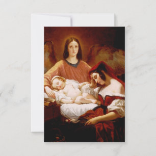 Henri Decaisne: The Guardian Angel Fine Art Thank You Card