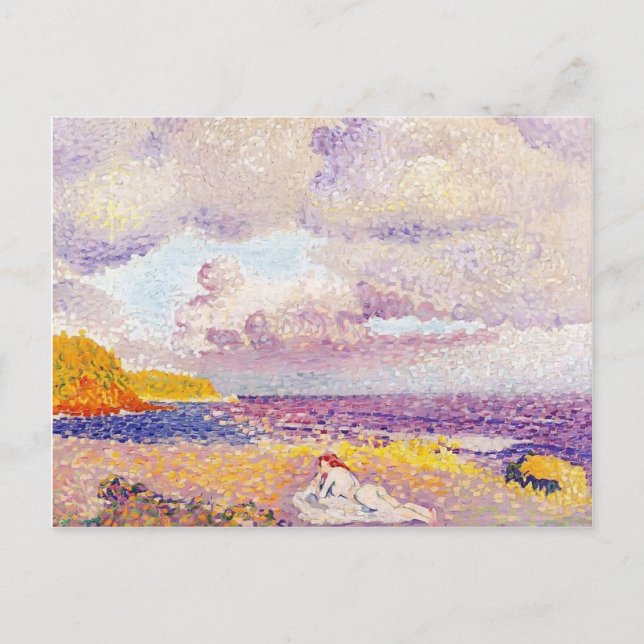 Henri-Edmond Cross- An Incoming Storm Postcard (Front)