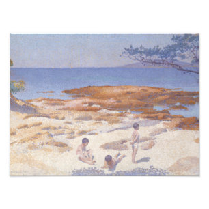 Henri-Edmond Cross - Beach at Cabasson Photo Print