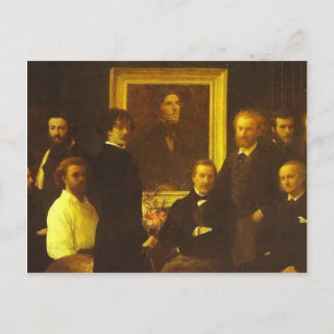 Henri Fantin-Latour- Homage to Delacroix Postcard
