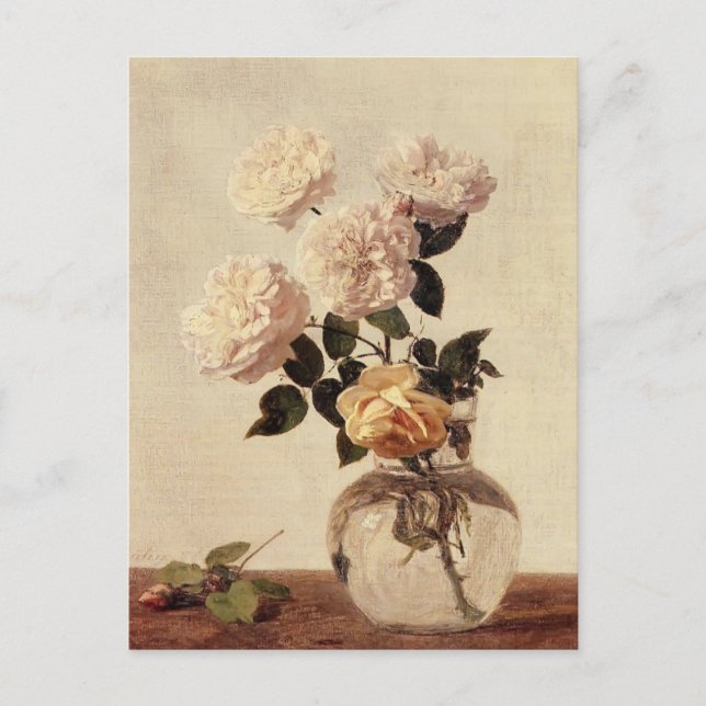 Henri Fantin-Latour- Roses Postcard (Front)