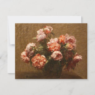 Henri Fantin-Latour Vase of Peonies Invitations