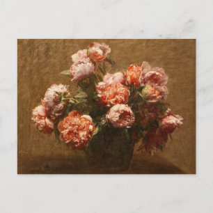 Henri Fantin-Latour Vase of Peonies Postcard