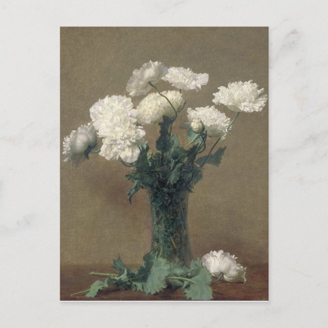 Henri Fantin Latour Vintage Poppies Postcard (Front)