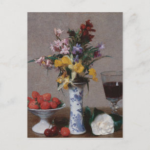 Henri Fantin-Latour Vintage The Engagement Bouquet Postcard