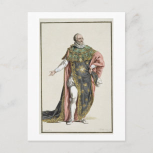 Henri IV (1553-1610) King of France, from 'Receuil Postcard