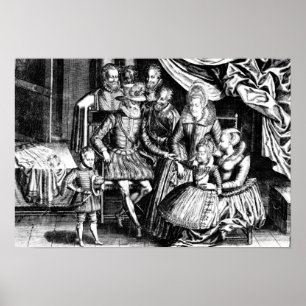 Henri IV  King of France with his Family Poster