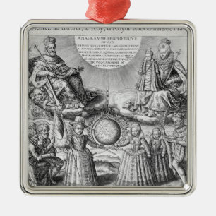 Henri IV with his Family, 1607 Metal Tree Decoration