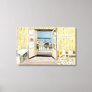 Henri Matisse - INTERIOR JULY 14TH ETRETAT 1920 Canvas Print