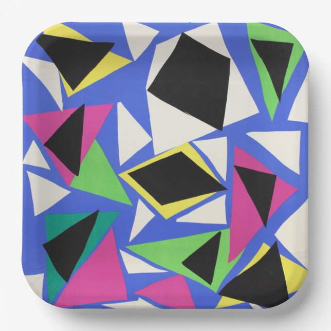Henri Matisse's Exhibition Poster Paper Plate (Front)